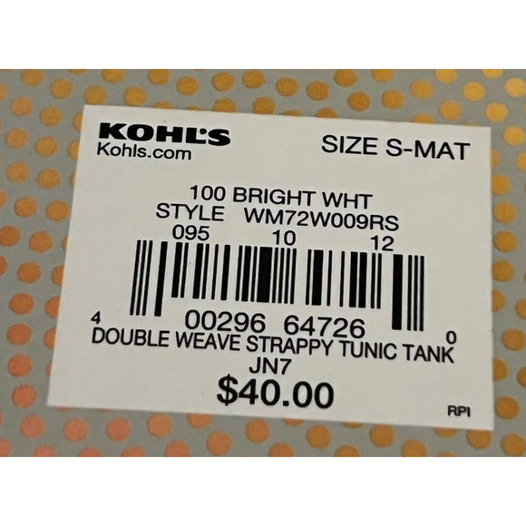 A:glow Womens Double Weave Strappy Elastic Tie Tunic Tank Bright White Sz S NWT - Picture 6 of 6